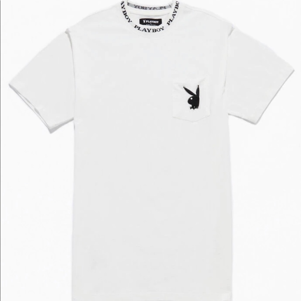 Playboy By PacSun Collar Logo T-Shirt